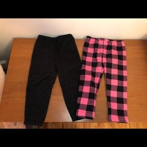 Fleece lined pants